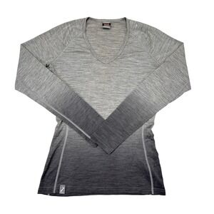 Icebreaker Shirt Womens Small Long Sleeve Base Layer Bodyfit+ 200 Merino Wool
